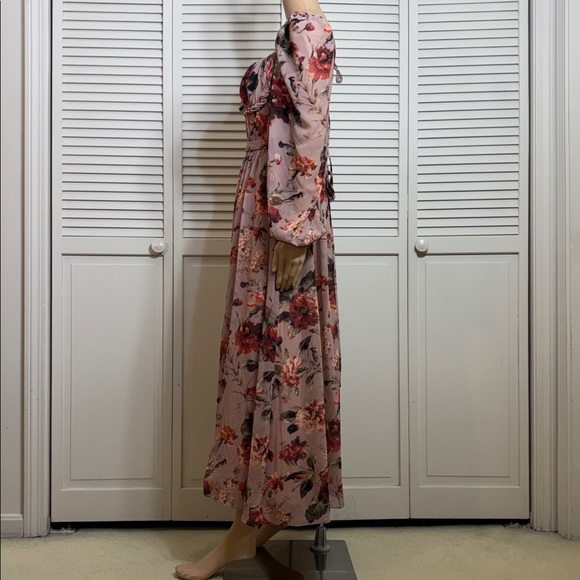 NWT Azazie Atelier Karla Mauve Multi Midi Dress XS - Picture 11 of 15